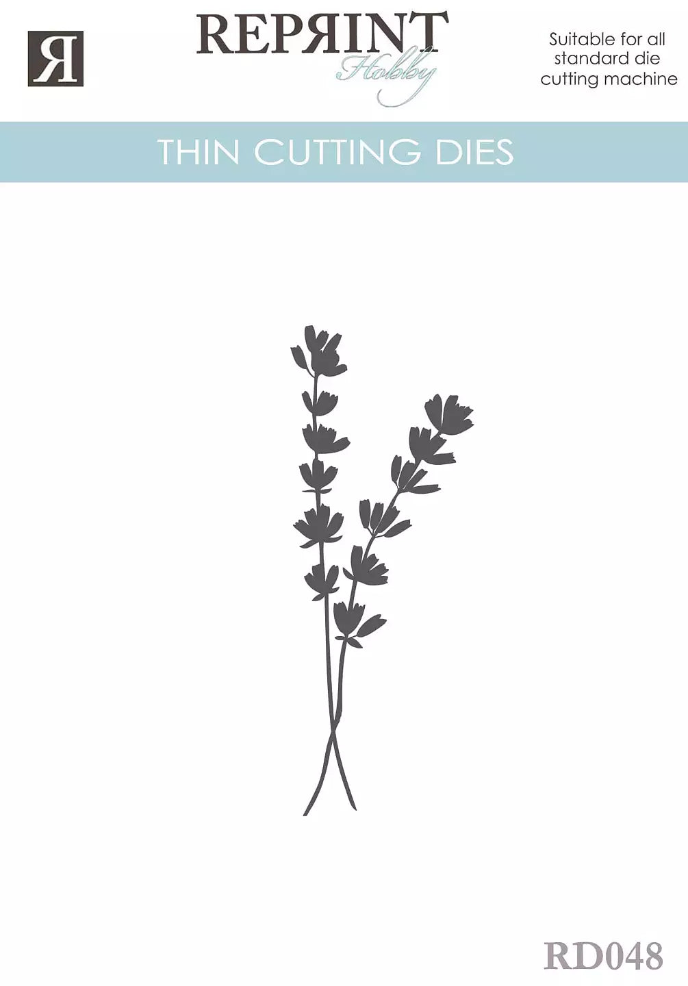 Reprint dies - lavendel / blomst RD048