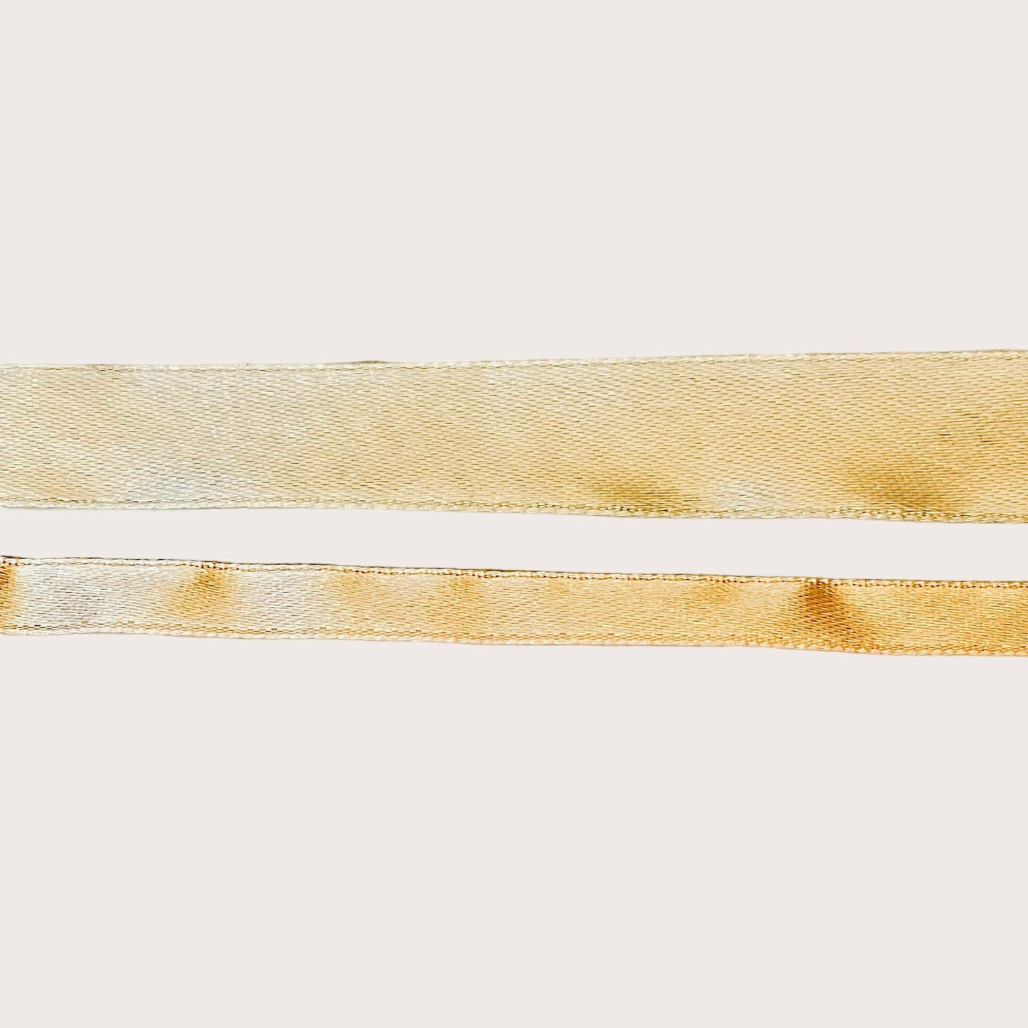 Silkebånd - lys brun / light beige