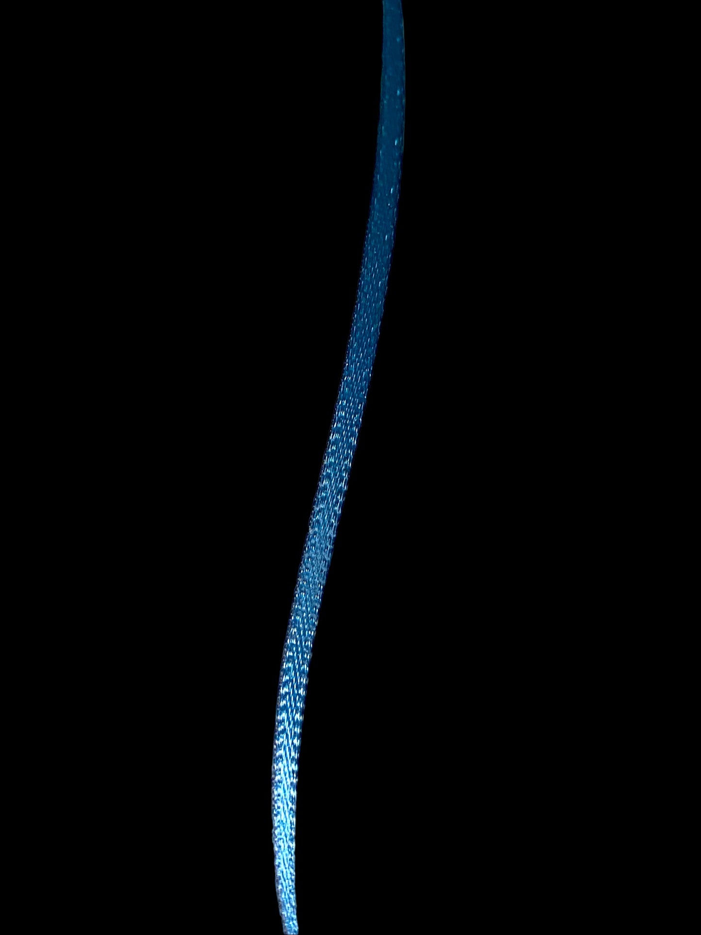 Silkebånd / Satinbånd Petrol blå 3mm