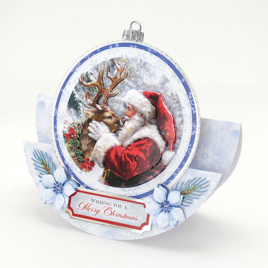 3D klippark - Reindeer Kisses Bauble 3D Die-Cut (3pcs)