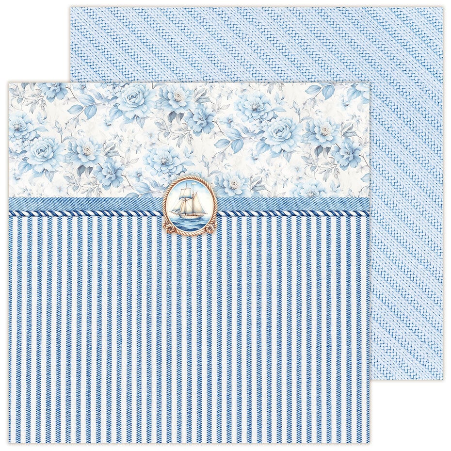 Lemoncraft mønsterark /arkpakke - Sea Story 12x12 Inch Paper Pad (LEM-SEASTO-01)
