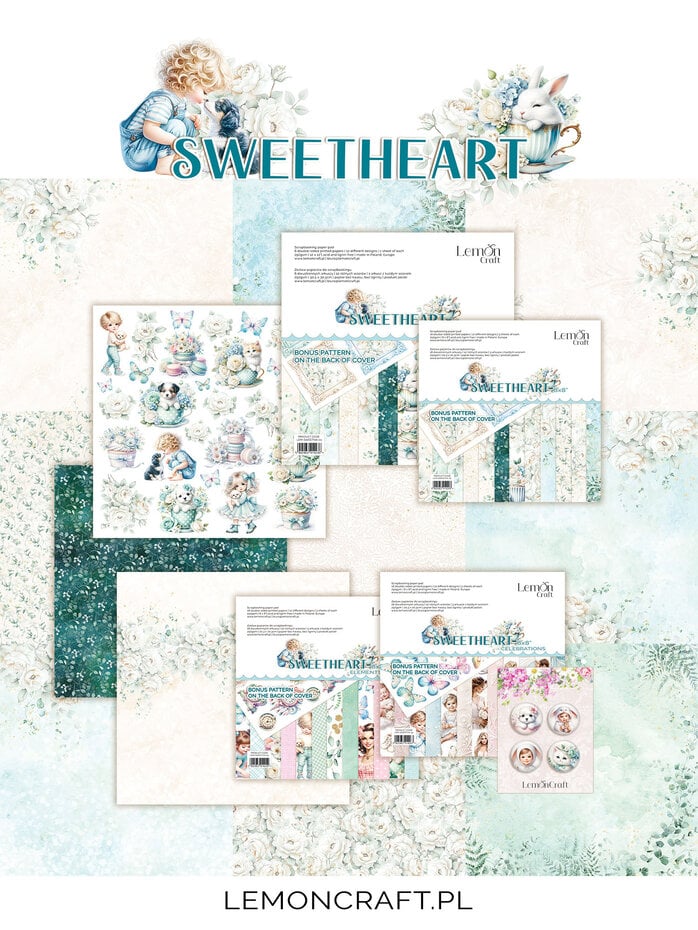 Lemoncraft Sweetheart Celebrations 8x8 paper pad