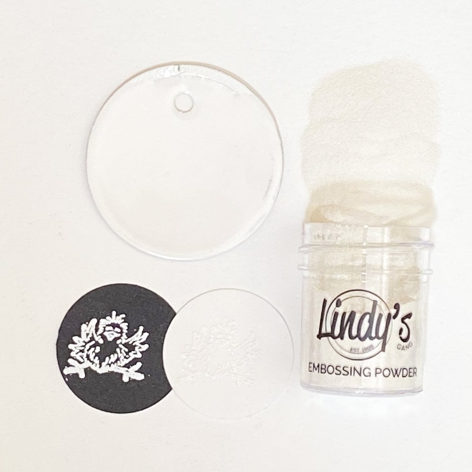Embossing Powder (ep-125) - Lindy's Gang - hvitt embossing pulver - Wowzers White
