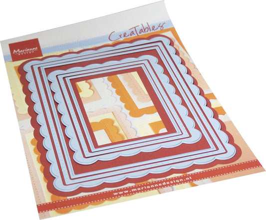 Marianne design - Creatable Scalloped Rectangles (LR0841)