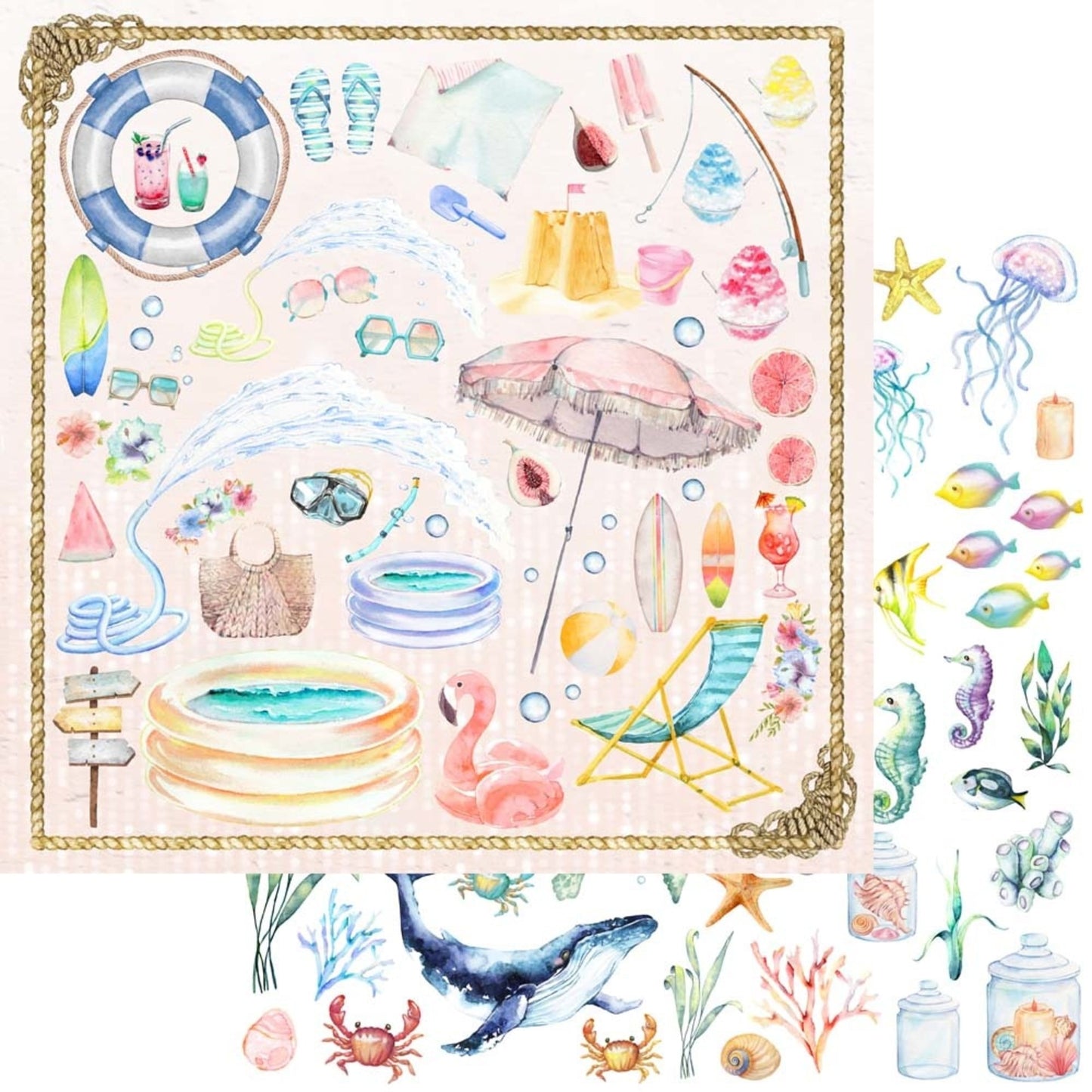 Memory place - Welcome to Paradise 12x12 Inch Paper Pack