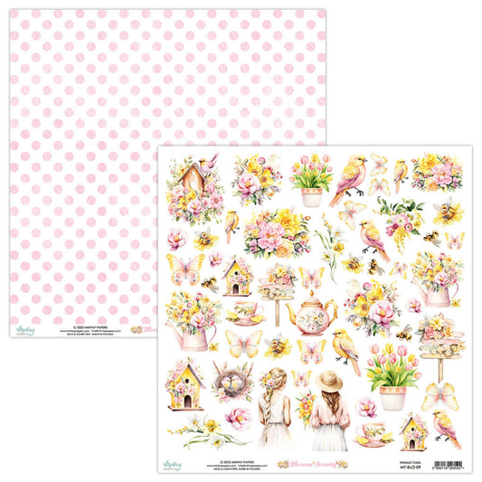 Mintay Blossom Serenity 12x12 Inch Paper Elements (MT-BLO-09)