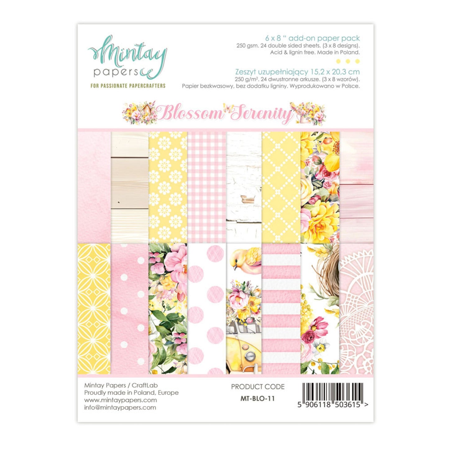 Mintay Serenity 6x8 Inch Add-On Paper Pack (MT-BLO-11)