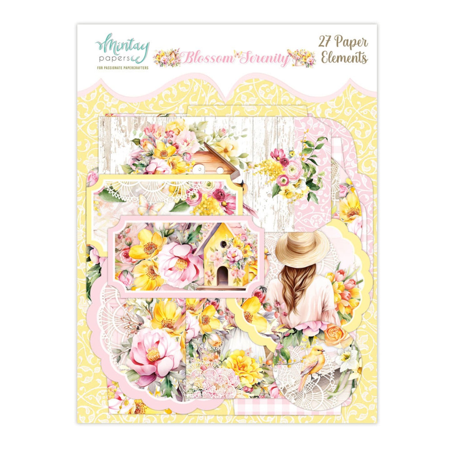 Mintay Blossom Serenity 6x8 inch Paper elements