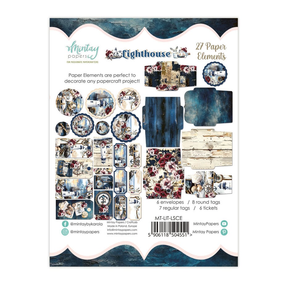 Mintay - Lighthouse 6x8 Inch Paper Elements (27pcs) (MT-LIT-LSCE)
