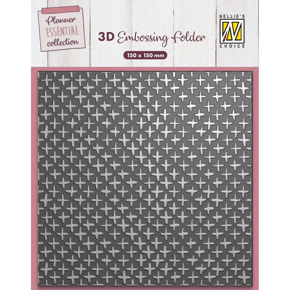 Nellie Snellen - 3D Embossing Folder Plus Signs (EF3D089)