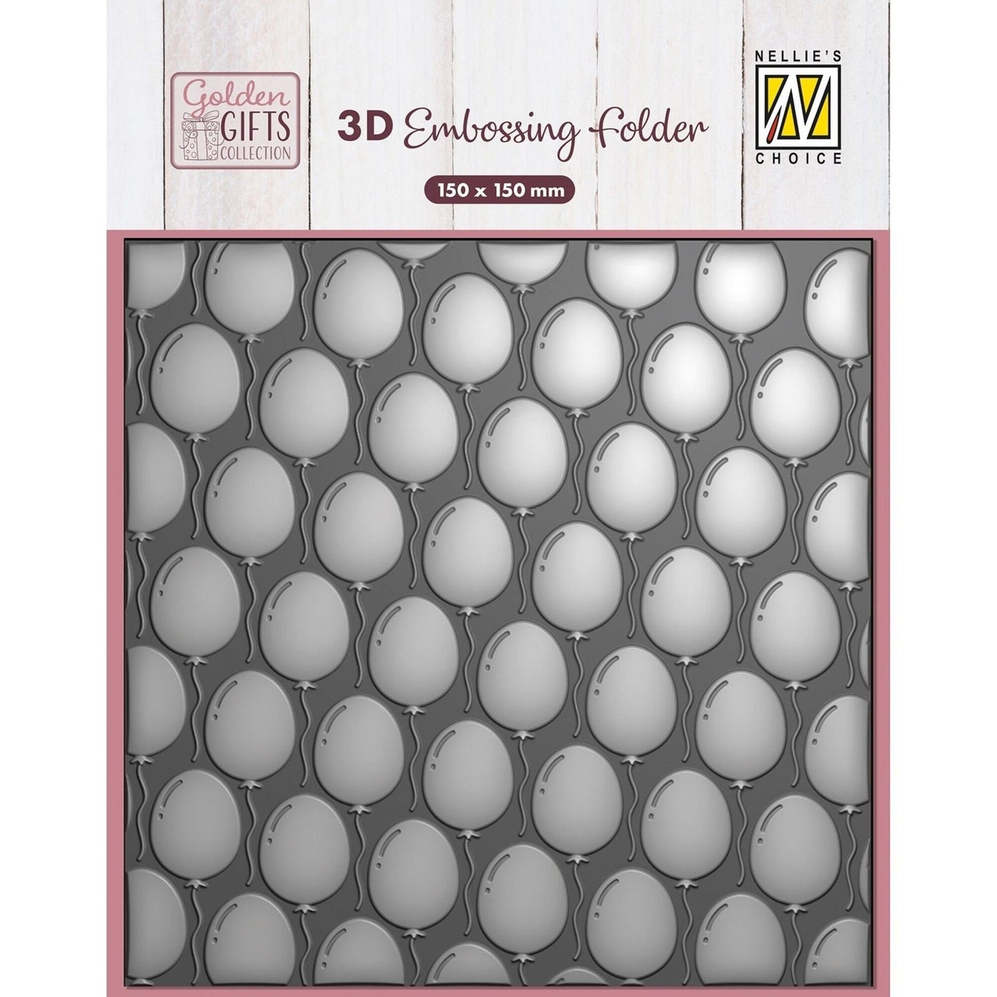 Nellie snellen 3d embossing folder balloons
