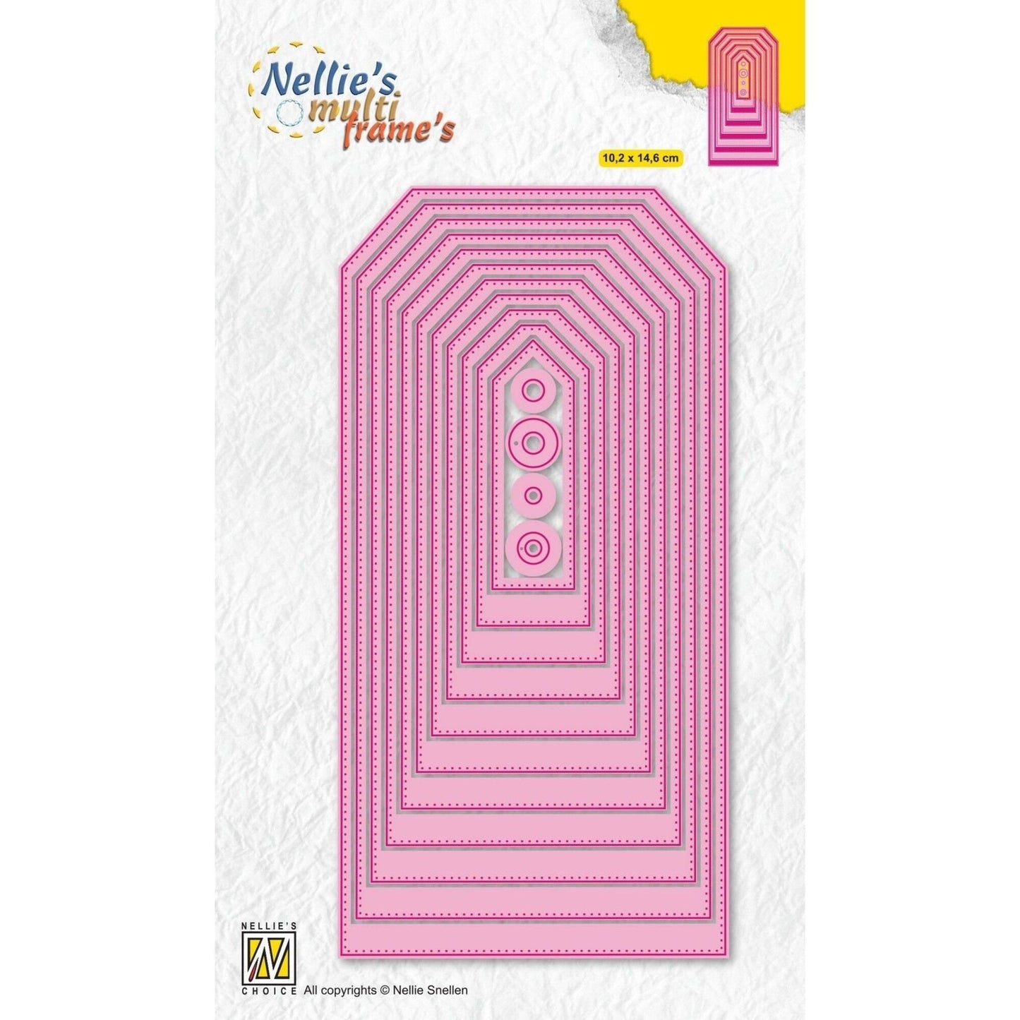 Nellie Snellen Nellie's Multi Frame Dies Stitched Straight Tag 2 (MFD138)