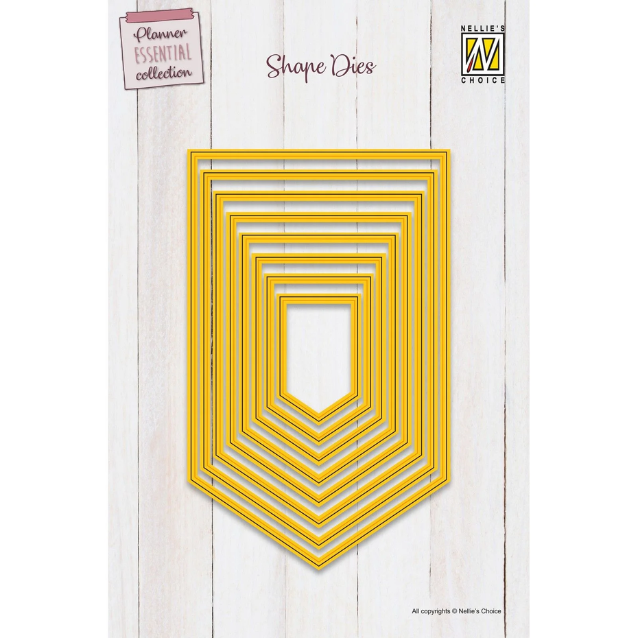 Nellie Snellen Shape Die Planner Essential Cutting & Embossing - Banners (SD316)
