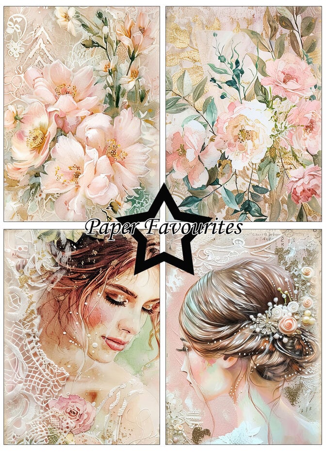 Paper Favourites Wedding art A6 Paper Pack (PFA584)