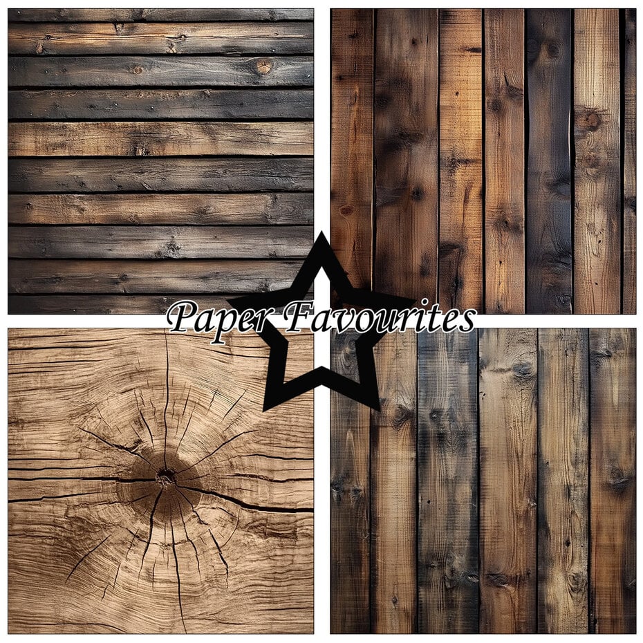 Paper Favorite - Wood 12x12 Inch Paper Pad (PF763)