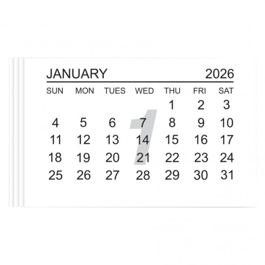 Papermania mini kalender 2026 - 10 stk i pk. Papermania create christmas 2026 calendar Tabs (10pcs)