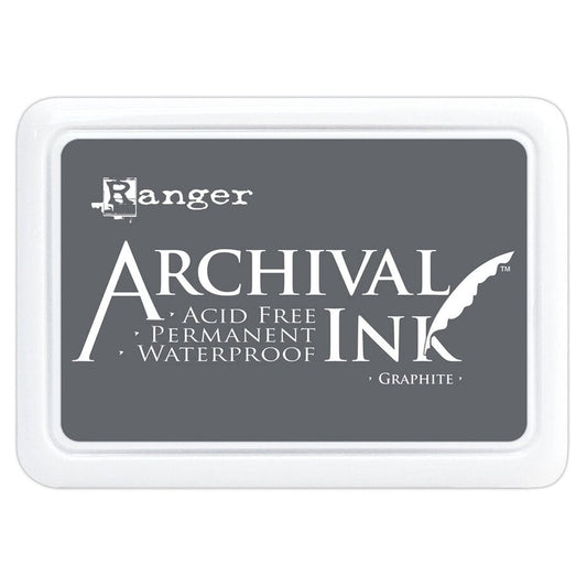 Ranger Archival ink pad Graphite - grafitt grå stempelpute