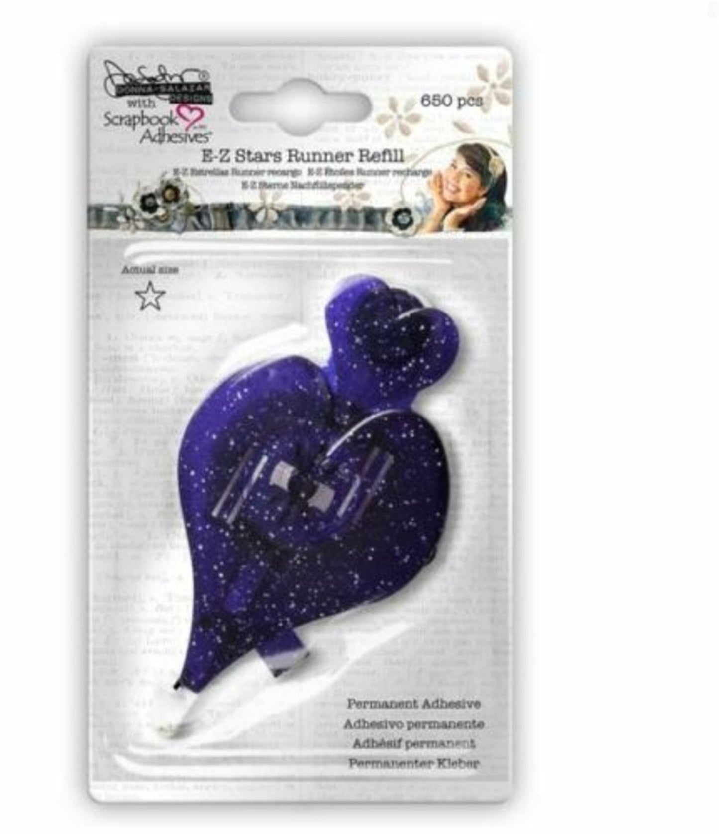 Scrapbook adhesives E-Z Runner stars Refill