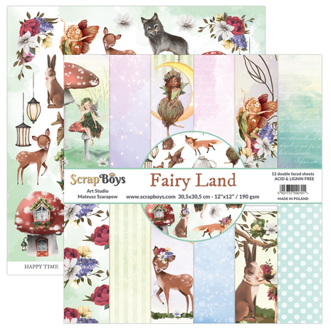 ScrapBoys - Fairy Land 12x12 Inch Paper Pack (FALA-08)