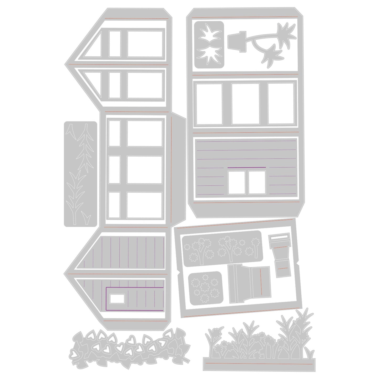 Sizzix Thinlits Plus Die - by Lisa Jones - Pop-Up Garden (19pcs) (665957)