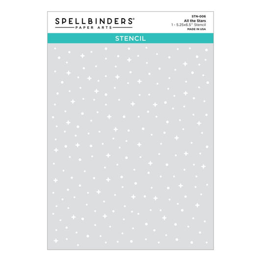 Spellbinders Stjerner stensil - All the stars stencils