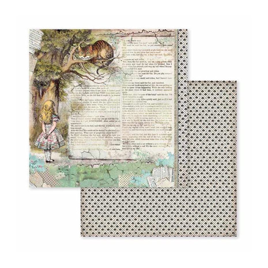 Stamperia - Alice in Wonderland 6x6 Inch Paper Pack (SBBXS03)