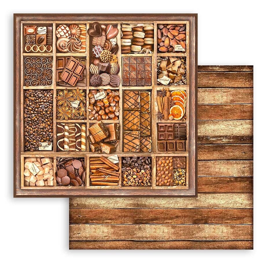 Stamperia Coffee and Chocolate 12x12 Inch Paper Pack SBBL144