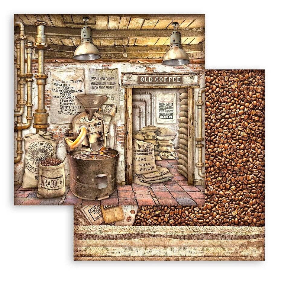 Stamperia Coffee and Chocolate 12x12 Inch Paper Pack SBBL144
