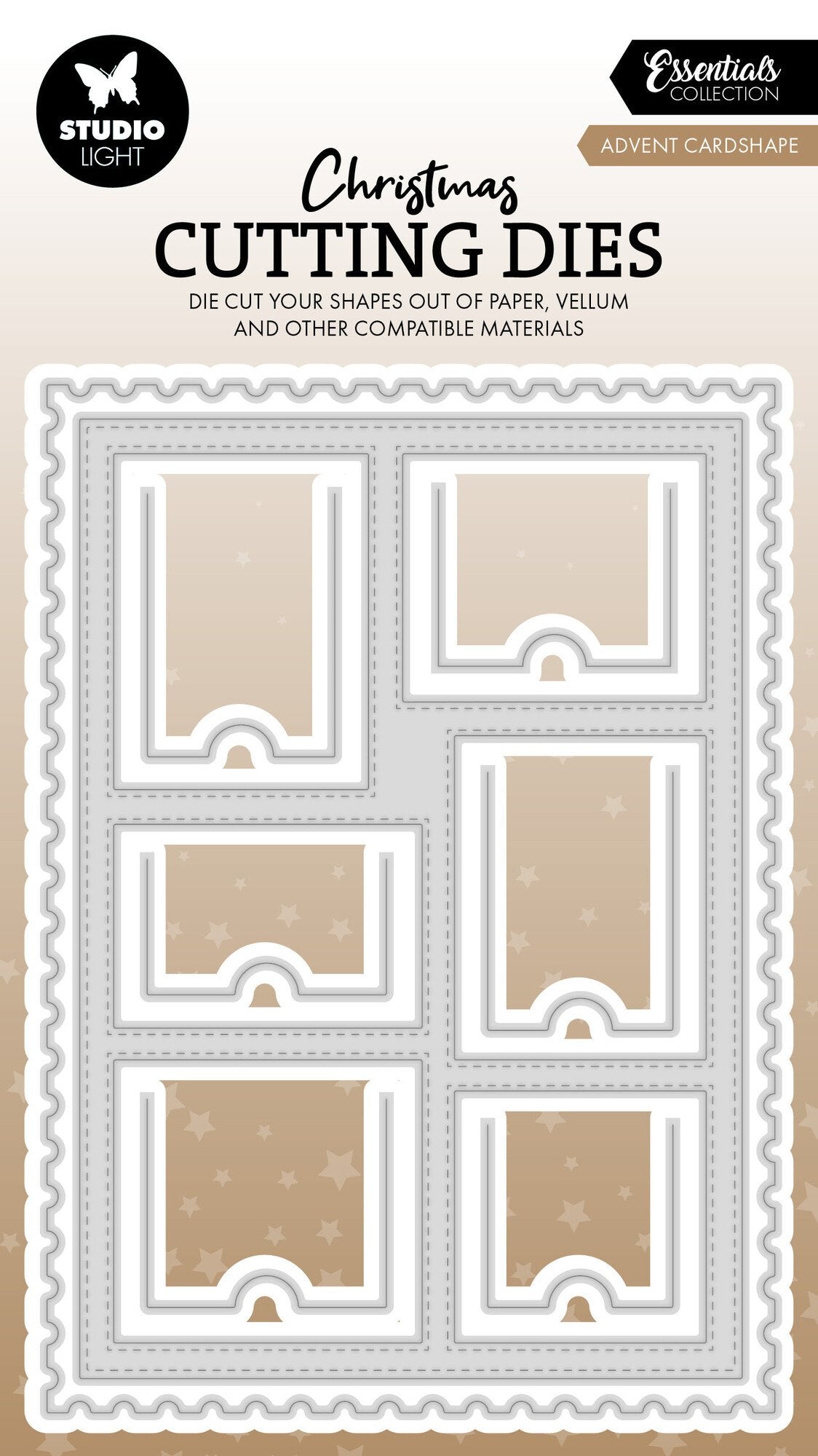 Studio Light Advent Cardshape Christmas Cutting Die SL-ES-CD1026