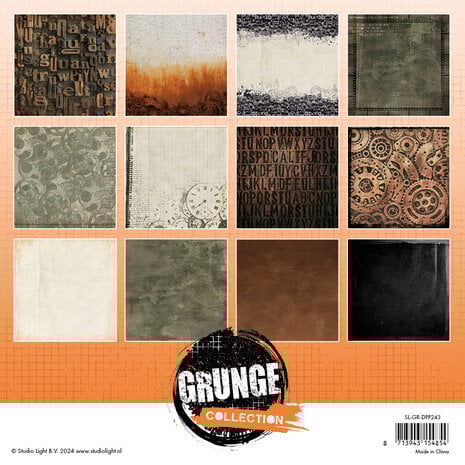 Background Papers Grunge Design Paper Pad (SL-GR-DPP243)