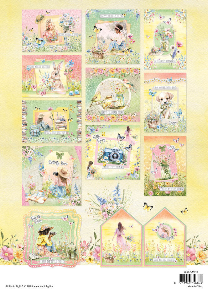 Studio Light Blooming Spring A4 Card Making Paper Pad (SL-ES-CMP16)