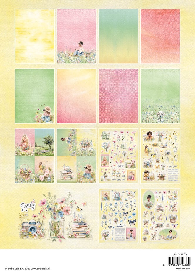 Studio Light Blooming Spring A4 Die-cut Designer Paper Pad (SL-ES-DCPP272)