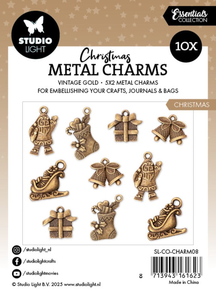 Studio Light Fairy Christmas Christmas Metal Charms