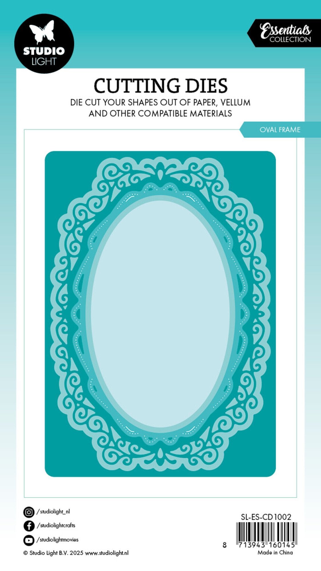 Studiolight dies - Oval Frame Essentials Cutting Die (SL-ES-CD1002)