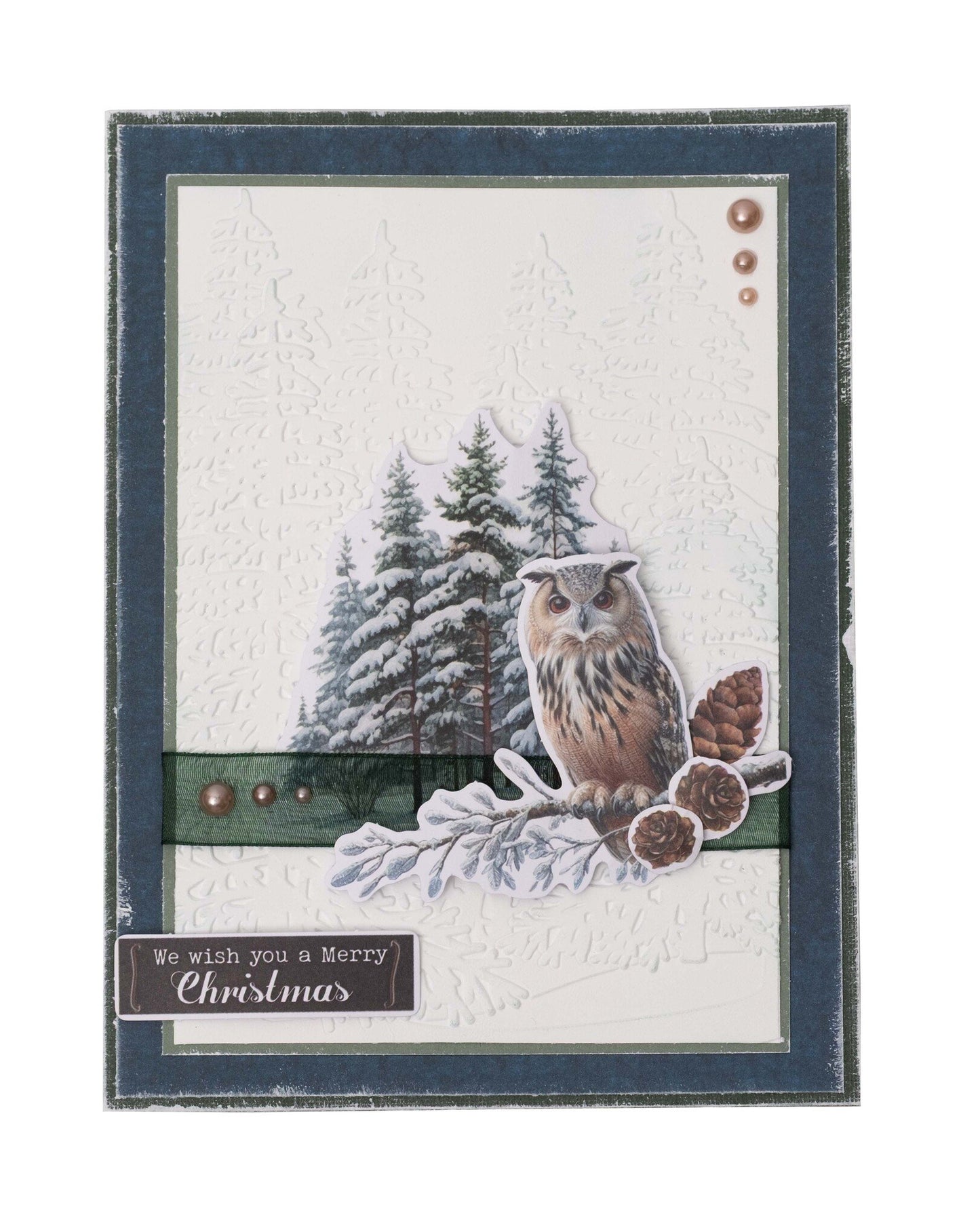 Studio Light Pine Forest Christmas Embossing folder