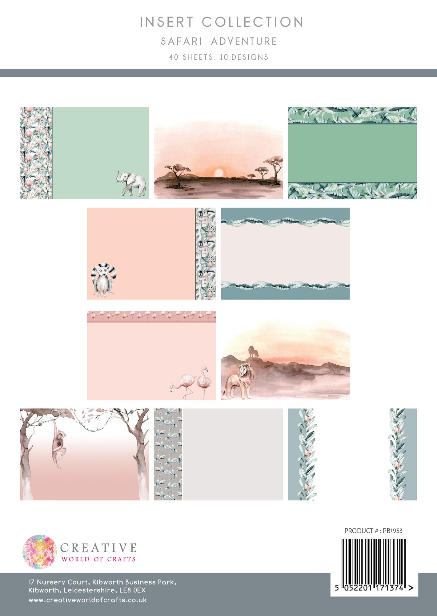 The paper boutiqe - Safari adventure arkpakke