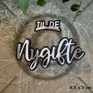 Bestill i dag, kommer snart! NYHET! Papirdesign - dies - Til de nygifte - Pd1426