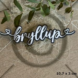 Bestill i dag, kommer snart! NYHET! Papirdesign - dies - Bryllup 4 - Pd1435