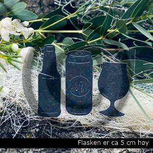 Papirdesign die- Minidrikke Boks Flaske og glass