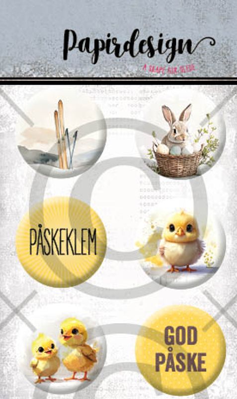 Forhåndsbestill nå! Kommer snart! NYHET! - Papirdesign Buttons- Påske 3