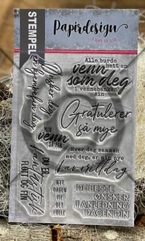 Papirdesign stempelplate - Sammen med deg - PD 2100724