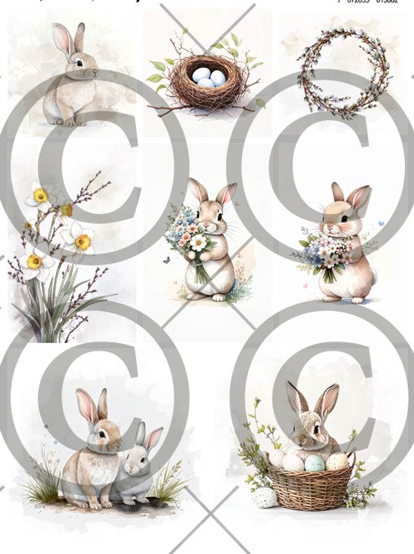 Bestill i dag, kommer snart! NYHET! Papirdesign A4 klippark - motivark - Påskeklipp