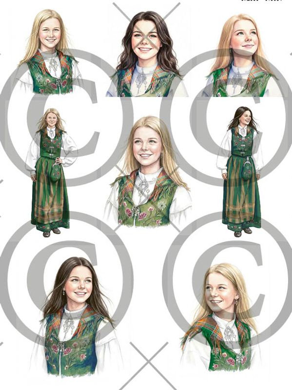 Papirdesign Motivark - Konfirmant grønn