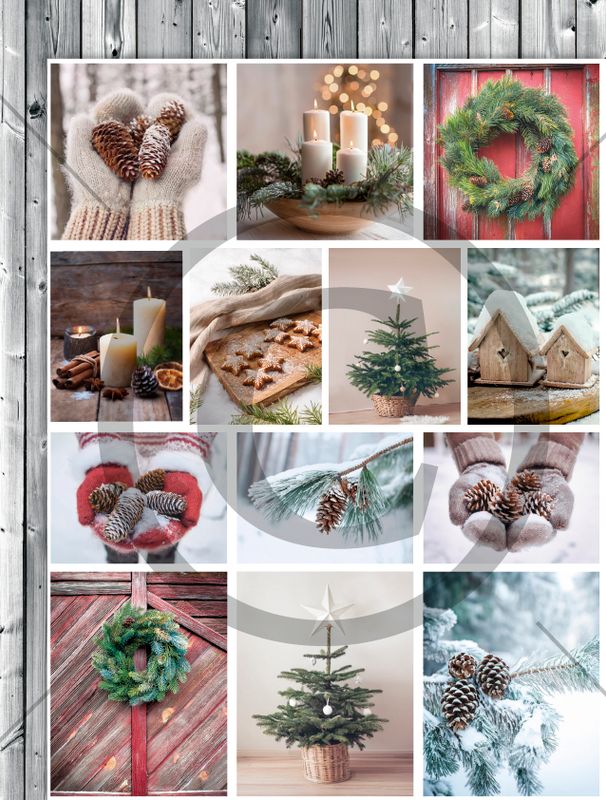 SALG! Papirdesign motivark nyhet Høst 2024 - Juledag