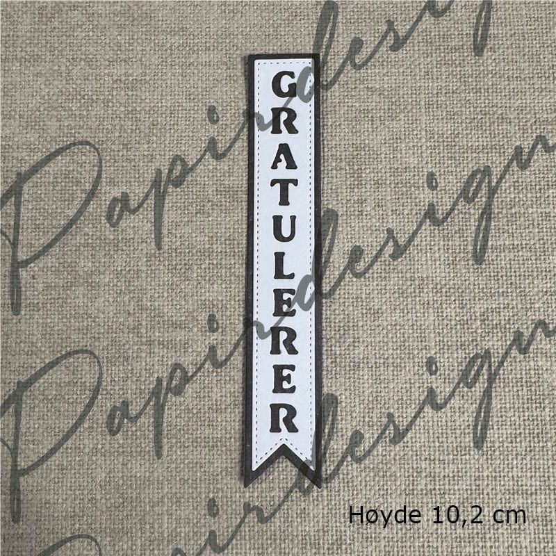 NYHET! Papirdesign dies - Gratulerer 38