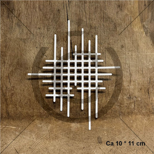 NYHET! Papirdesign die - Rutemønster 3- m/ skyggedie