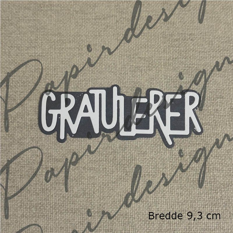 NYHET! Papirdesign dies - Gratulerer 34