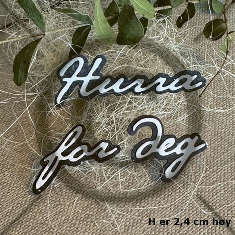Nyhet! Papirdesign dies - PD1492 - Hurra for deg 2