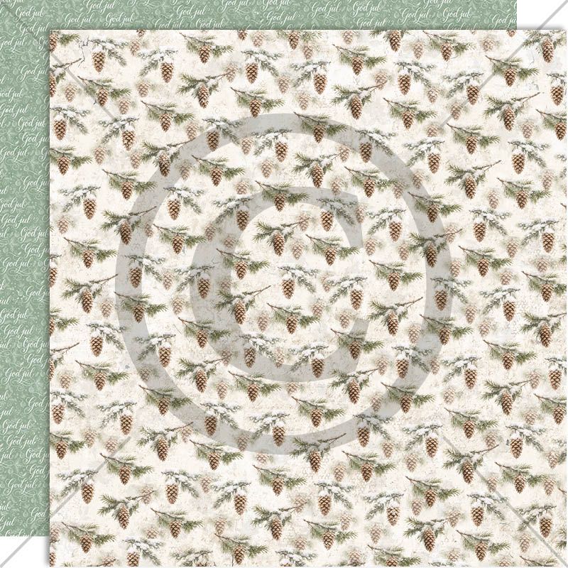 FORHÅNDSBESTILL NÅ! NYHET! Papirdesign - mønsterark 12x12 - Juleminner - Julekongler