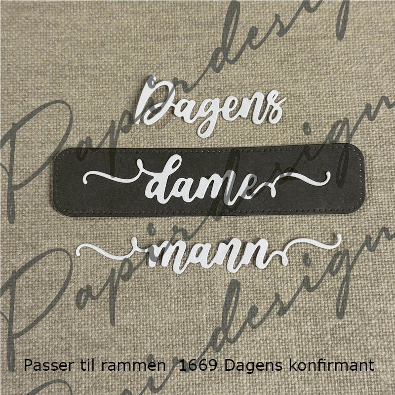 NYHET! Papirdesign dies - Dagens mann og dame